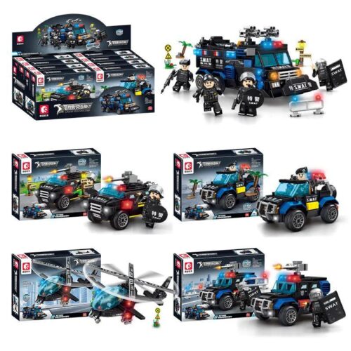 Hộp bộ đồ chơi SEMBO 2642 Trực thăng tấn công SWAT