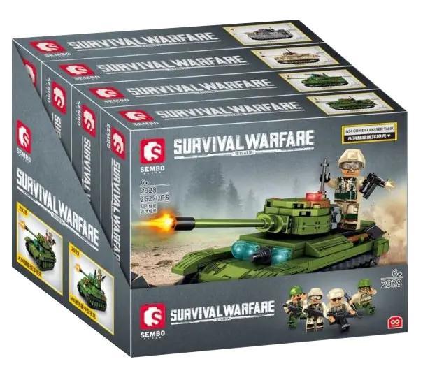 SEMBO 2929 Xe tăng M4 Sherman bộ đồ chơi lắp ráp 250 chi tiết