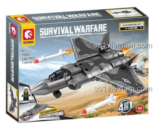 SEMBO 2940 Hộp sản phẩm máy bay F-22