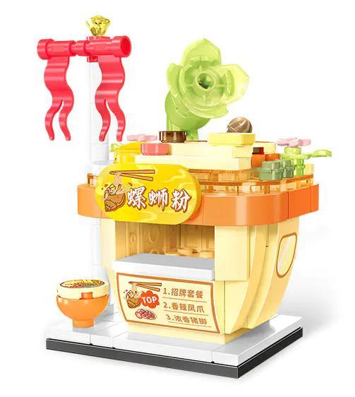 SEMBO 601189 Cửa hàng Bún Ốc bộ lắp ghép mini block