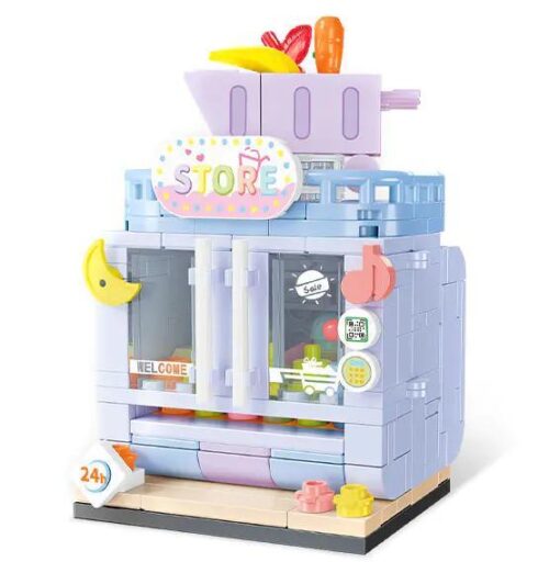 SEMBO 601190 Cửa hàng tiện lợi潮汇 bộ đồ chơi mô hình mini