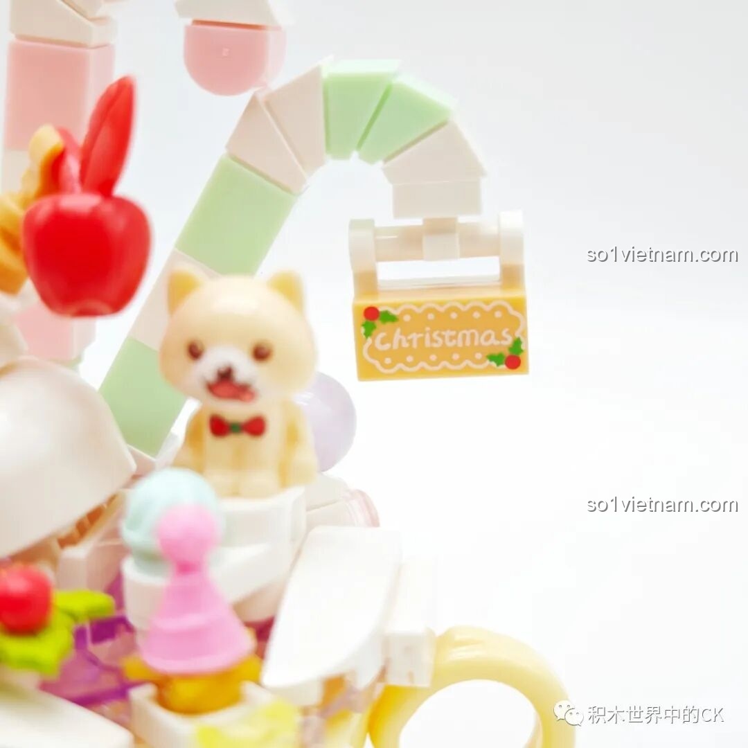 Mô hình Người tuyết Giáng sinh SEMBO 605031 khi bật đèn