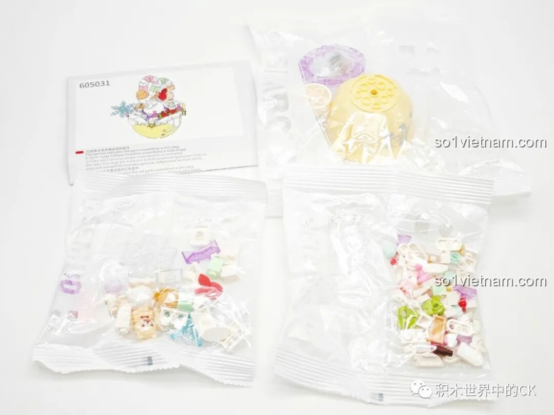 Mở hộp mẫu Người tuyết Giáng sinh SEMBO 605031