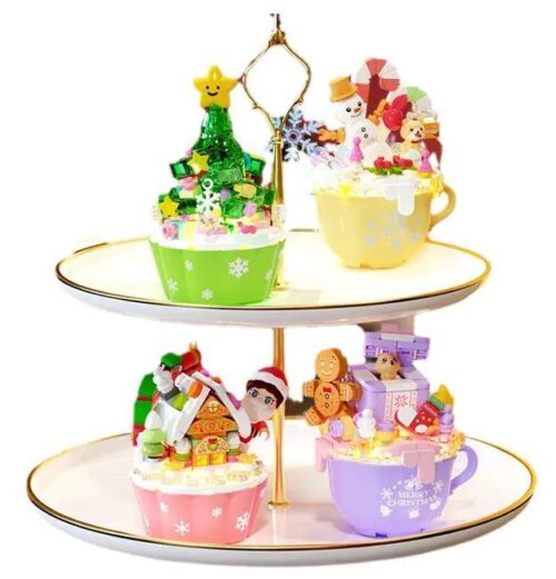 SEMBO 605032 Bộ Lắp Ghép Bánh Kem Giáng Sinh 4 mẫu