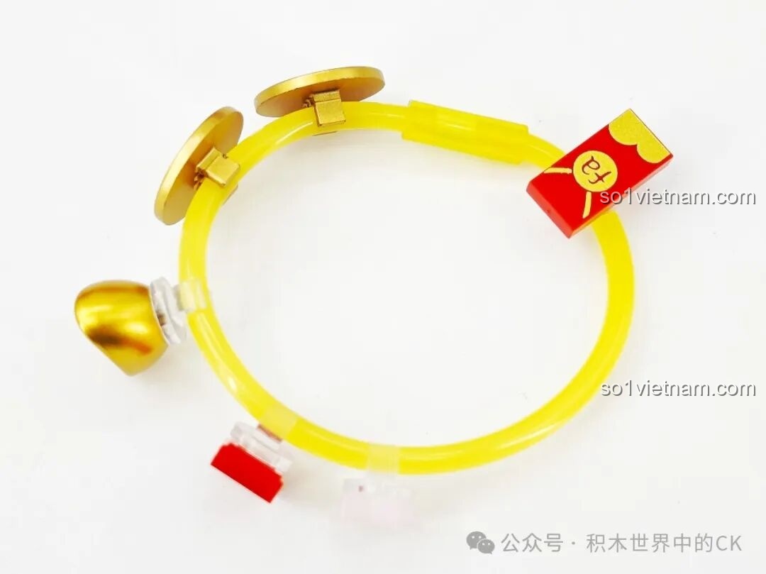 Mô hình Lễ Hội Múa Lân SEMBO 605043 với các chi tiết trang trí Tết