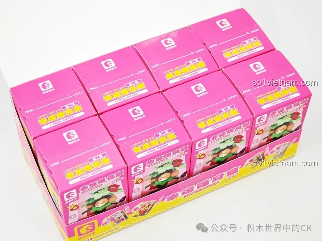 Mô hình Lễ Hội Múa Lân SEMBO 605043 với chi tiết cờ