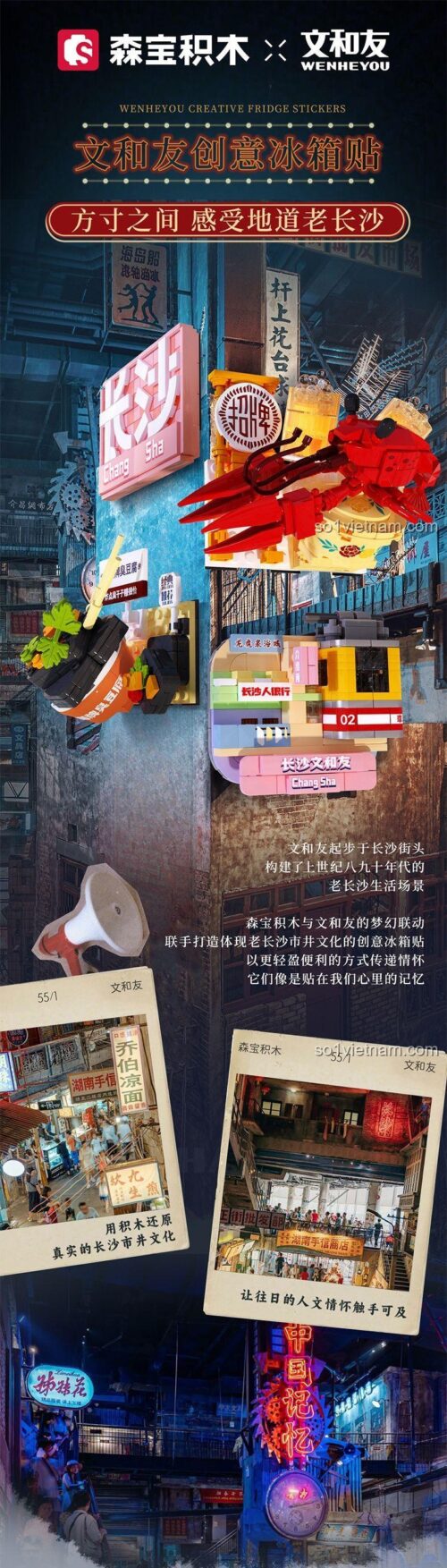 Chi tiết bộ lắp ghép Tủ lạnh văn hóa Changsha SEMBO 608063