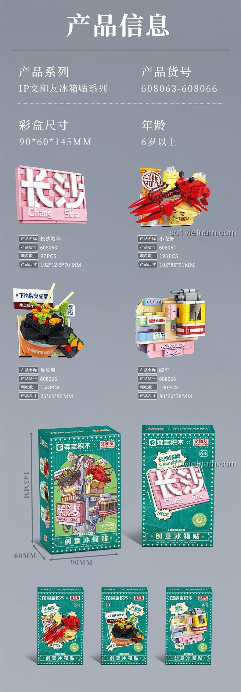 Thông tin sản phẩm bộ lắp ghép Tủ lạnh văn hóa Changsha SEMBO 608063