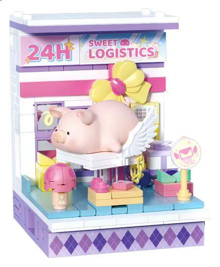 bộ lắp ghép Cửa hàng giao hàng Lulu Pig đáng yêu cho bé gái 6 tuổi giá tốt