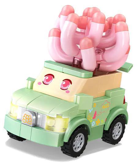 bộ lắp ghép Xe hơi chở cây sen đá Sembo 611056 cho bé gái 6 tuổi, đồ chơi mô hình giá rẻ, chất lượng cao.