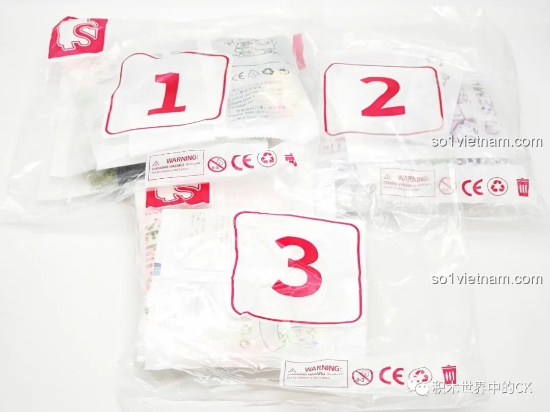 Các túi chi tiết được đóng gói cẩn thận trong hộp SEMBO 611087