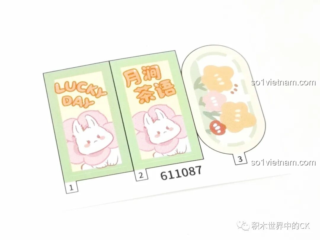 Các sticker đi kèm bộ lắp ghép SEMBO 611087 