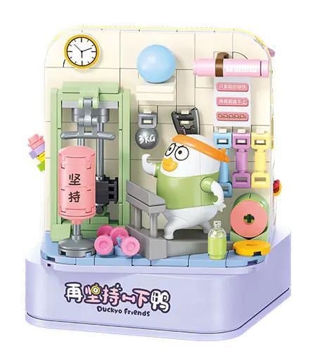 Hộp sản phẩm bộ lắp ghép Mô hình Vịt con Liu Duckyo Friends Sembo 612017, đồ chơi sáng tạo cho bé gái 6 tuổi, giá rẻ.
