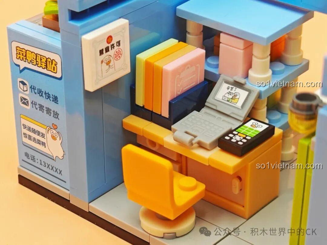 Sách hướng dẫn lắp ráp bộ Sembo 612020 Văn Phòng Bất Động Sản An Cư, hình ảnh rõ ràng, dễ hiểu, đồ chơi giáo dục