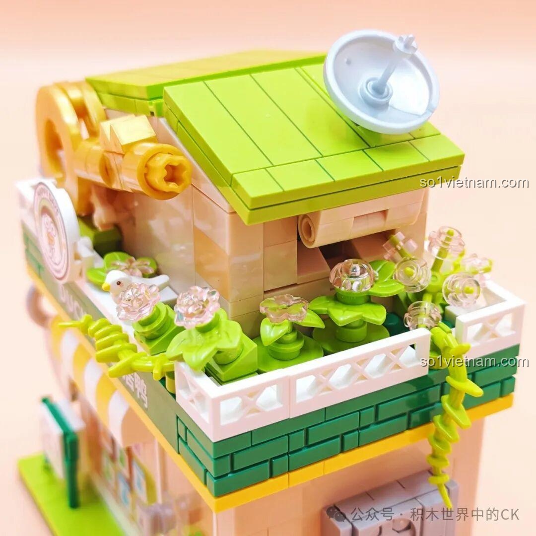 Sách hướng dẫn lắp ráp bộ Sembo 612021 KTV Vịt Ai, hình ảnh rõ ràng, dễ hiểu, đồ chơi giáo dục cho trẻ 6+