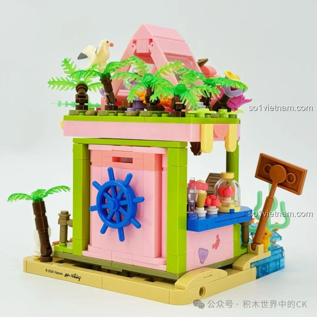 Mô hình Cửa hàng lướt sóng Bikini Bottom SEMBO 612219 với bánh xe lái