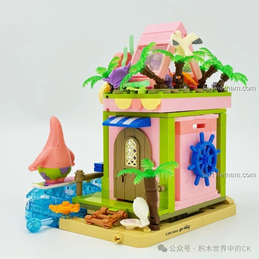 Mô hình Cửa hàng lướt sóng Bikini Bottom SEMBO 612219 với cầu thang