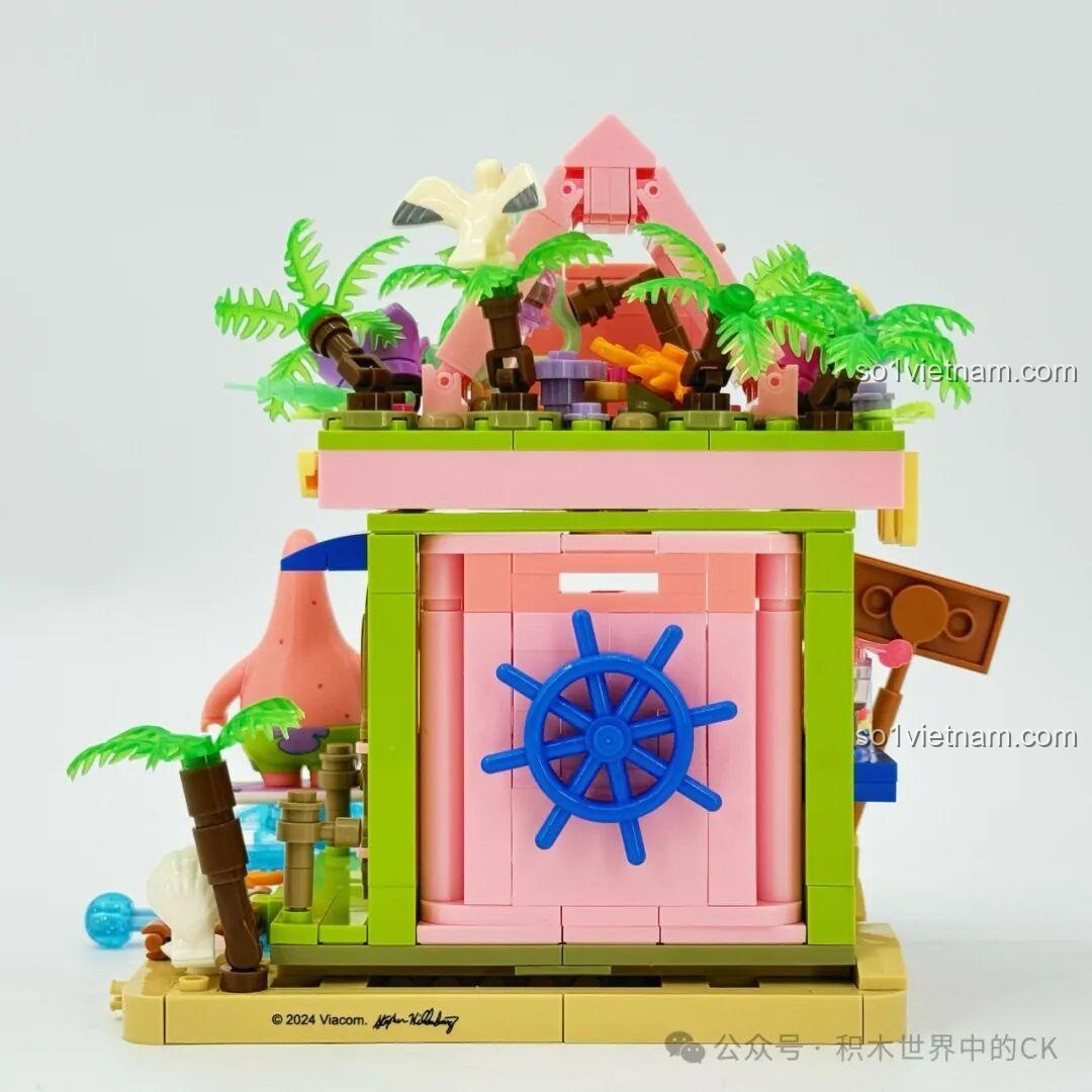Mô hình Cửa hàng lướt sóng Bikini Bottom SEMBO 612219 với cửa gỗ