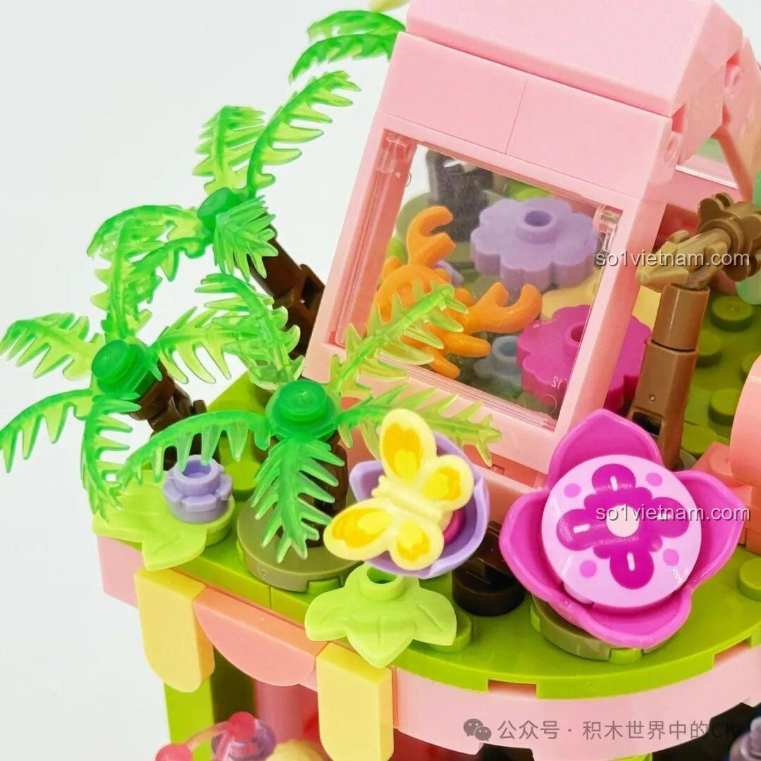 Mô hình Cửa hàng lướt sóng Bikini Bottom SEMBO 612219 với quầy bar và kem