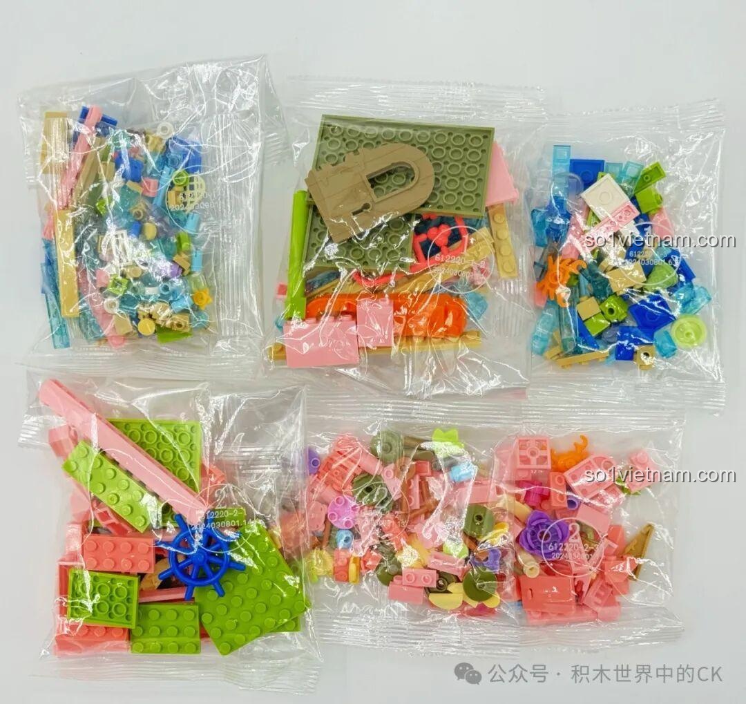 Các túi mảnh ghép bên trong bộ SEMBO 612219