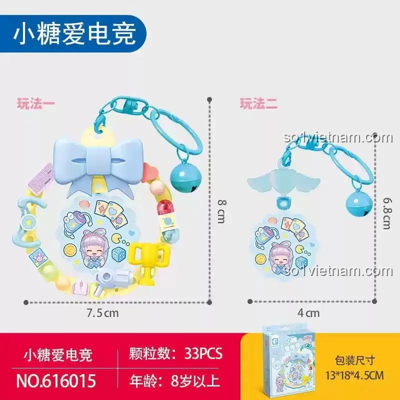 Móc khóa Tiểu Đường Yêu Thể Thao Điện Tử SEMBO 616015, đồ chơi lắp ghép 616015 với kích thước chi tiết, thiết kế đáng yêu, phù hợp bé gái 8 tuổi, giá tốt.