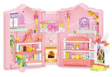 SEMBO 616222 Kỳ Diệu Mông Khả Học viện Phép thuật Cuốn sách Phép thuật mô hình mở ra