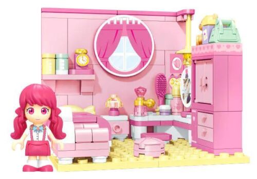 bộ lắp ghép Phòng của Lạc Mỹ SEMBO 616224 màu hồng dễ thương cho bé gái 6 tuổi giá tốt