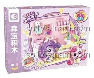 Nhà của Lạc Mỹ SEMBO 616227, bộ đồ chơi lắp ghép cho bé gái 6 tuổi, khám phá thế giới mộng mơ
