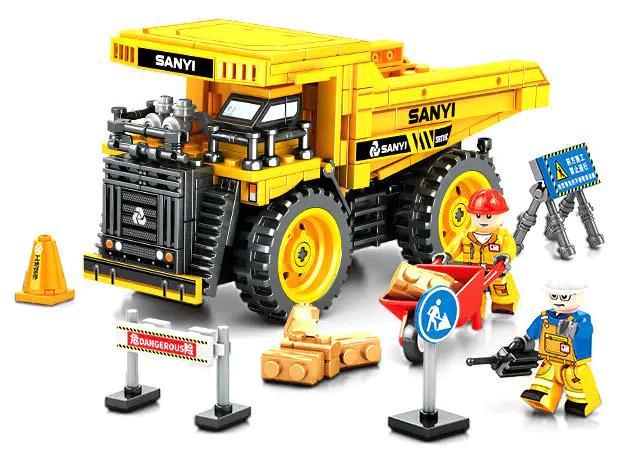 Bộ lắp ghép Xe Ben Khai Thác Mỏ Sany SEMBO 712040 chất lượng cao, đồ chơi mô hình xe công trình cho bé trai 6 tuổi, giá tốt