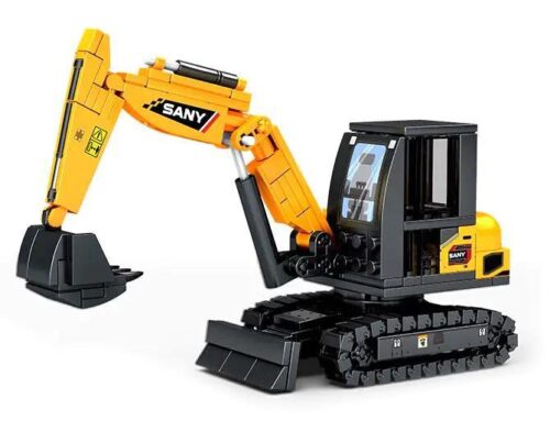 Bộ lắp ghép SEMBO 712051 Máy xúc mini SANY, đồ chơi mô hình xe công trình SANY, 233 mảnh ghép, giá tốt cho bé trai 6 tuổi.