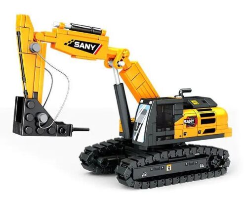 Bộ lắp ghép SEMBO 712052 Máy xúc phá dỡ, mô hình máy xúc SANY chất lượng cao cho bé trai 6 tuổi, giá tốt