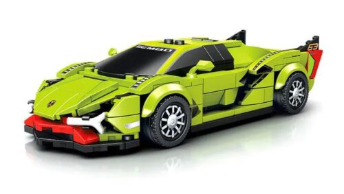 Bộ lắp ghép Lamborghini Sián FKP 37, đồ chơi mô hình SEMBO, màu xanh lá, mô hình siêu xe tốc độ cao dành cho bé trai 6 tuổi, giá tốt.