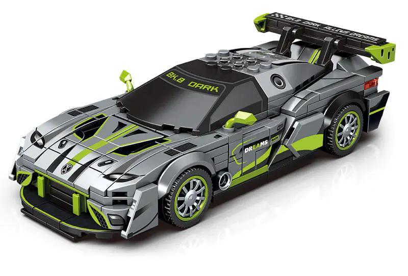 SEMBO 714016 Siêu Xe BK.8 Dark bộ đồ chơi xe đua tốc độ cao cho bé trai 6 tuổi, thiết kế khí động học, 289 mảnh ghép