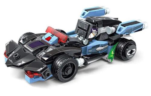 SEMBO 714312 Xe Dơi Chiến Đấu Đen Xanh dương Xám 250 Mảnh Tương thích LEGO® Cho bé trai 6 tuổi