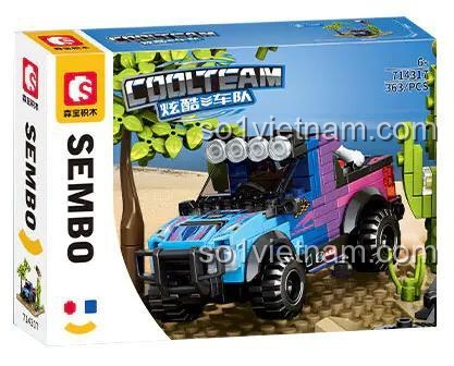SEMBO 714317 Xe Jeep Địa Hình "Cool Team" 363 mảnh, Tương thích LEGO®, Con trai 6 tuổi, Vượt Địa Hình, Giá tốt