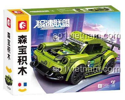 SEMBO 714334 Hộp sản phẩm Xe Đua Porsche Tốc Độ
