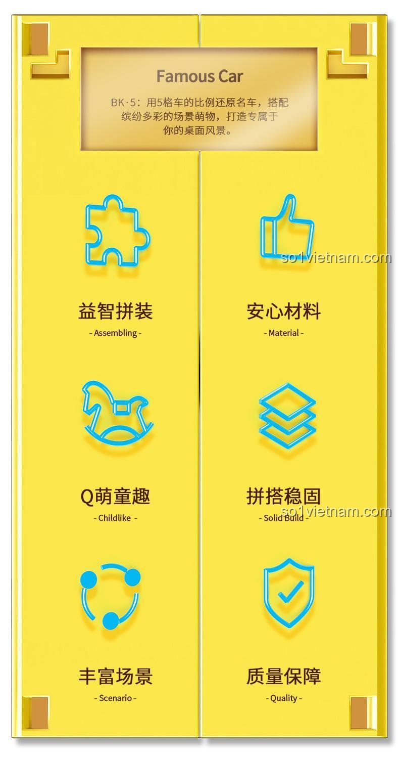 Các ưu điểm của đồ chơi Sembo: lắp ráp trí tuệ, vật liệu an toàn, thiết kế dễ thương, kết cấu vững chắc, bối cảnh phong phú, chất lượng đảm bảo.