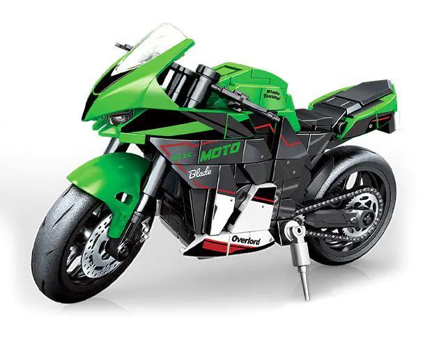 bộ lắp ghép Xe Mô Tô Kawasaki NINJA ZX-10R SEMBO 714539 cho con trai 6 tuổi giá tốt