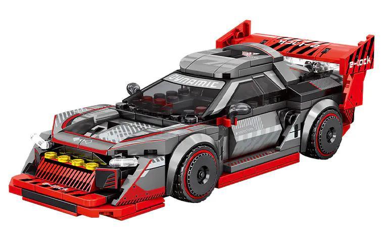 Bộ lắp ghép Siêu xe đua BK.8 SEMBO 714560, mô hình xe đua thể thao BK.8 màu xám đỏ, đồ chơi lắp ráp cho bé trai 6 tuổi, giá tốt