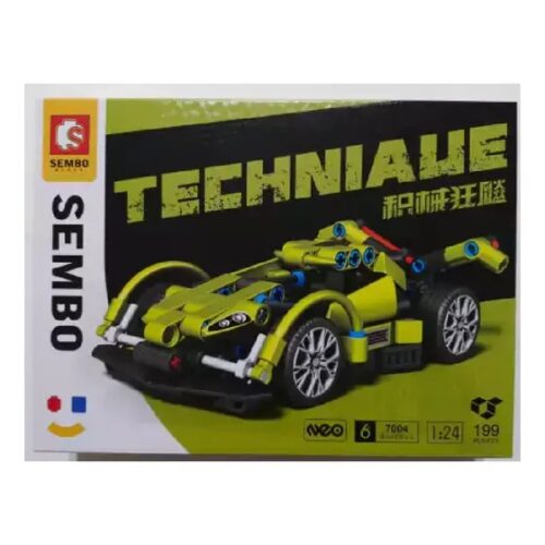 Bộ lắp ráp SEMBO 714800 Xe Đua Thể Thao Technic BKMAX, đồ chơi mô hình SEMBO giá tốt cho bé trai 6 tuổi, mô hình xe đua tỉ lệ 1:24