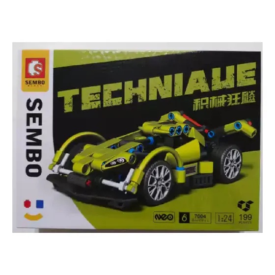 Bộ lắp ráp SEMBO 714800 Xe Đua Thể Thao Technic BKMAX, đồ chơi mô hình SEMBO giá tốt cho bé trai 6 tuổi, mô hình xe đua tỉ lệ 1:24