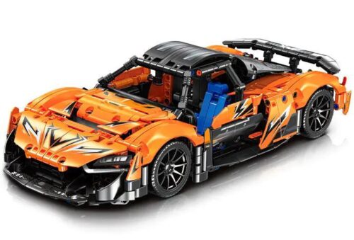 Hộp đồ chơi mô hình 715026 SEMBO Siêu xe thể thao Morning Glow 869 chi tiết, bộ khối lắp ghép Xe đua tốc độ tương thích LEGO® Technic cho bé trai 6 tuổi