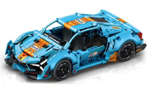 Hình ảnh chính bộ lắp ghép Siêu xe Lamborghini Knight, đồ chơi lắp ráp SEMBO 715317 màu xanh dương cam, đồ chơi cho bé trai 6 tuổi, giá tốt.