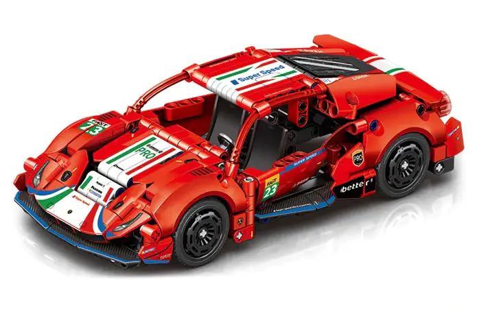 SEMBO 715318 Siêu xe tốc độ "Cuồng Phong" Đỏ, mô hình xe đua thể thao tỉ lệ 1:18, 466 mảnh ghép, đồ chơi sáng tạo cho bé trai 6 tuổi
