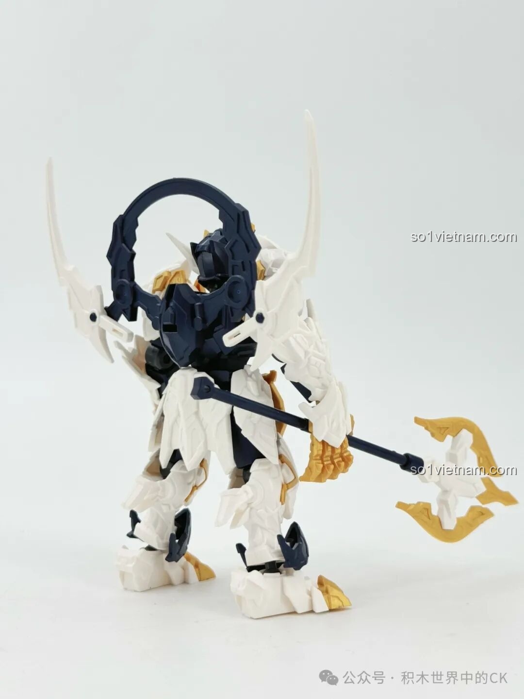 Mô hình Sembo 900002 Bạch Hổ Chiến Kỷ Nguyên Linh hoàn chỉnh, mặt bên góc chéo