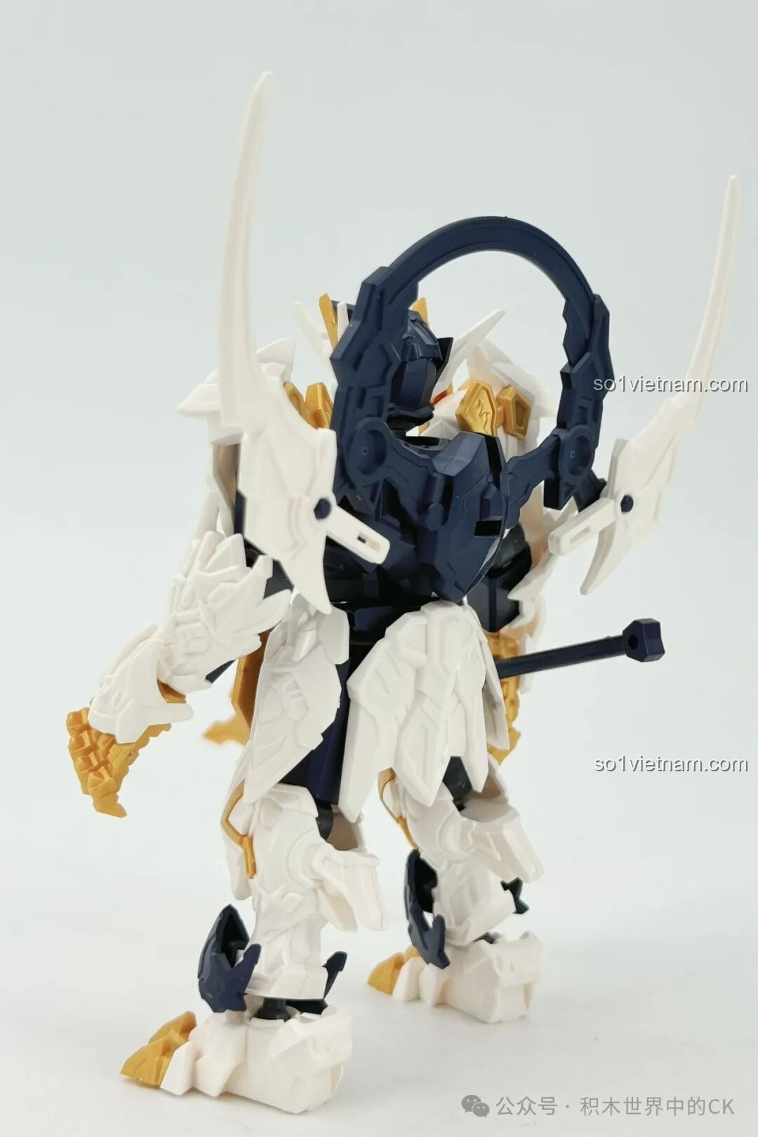 Mô hình Sembo 900002 Bạch Hổ Chiến Kỷ Nguyên Linh hoàn chỉnh, nhìn mặt sau