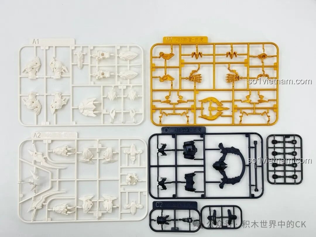 Các sprue mảnh ghép của Sembo 900002 Bạch Hổ