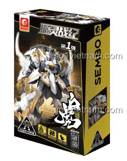 hộp đồ chơi mô hình Robot Bạch Hổ SEMBO 900002 cho bé trai 6 tuổi giá rẻ