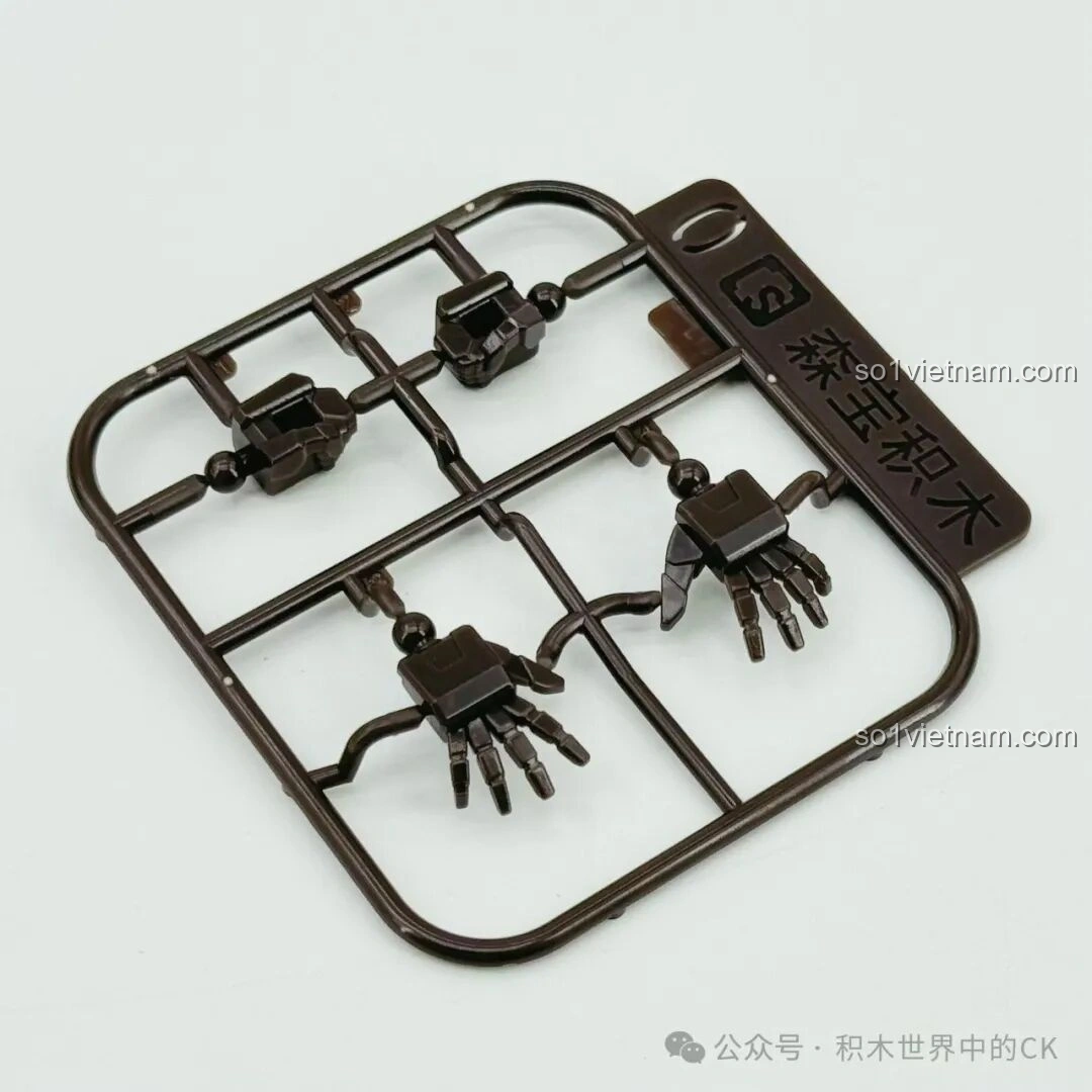 Vỉ mảnh ghép bàn tay và khớp nối nhỏ của bộ khung xương robot SEMBO 900004 Trọc Ảnh, chất liệu nhựa ABS.