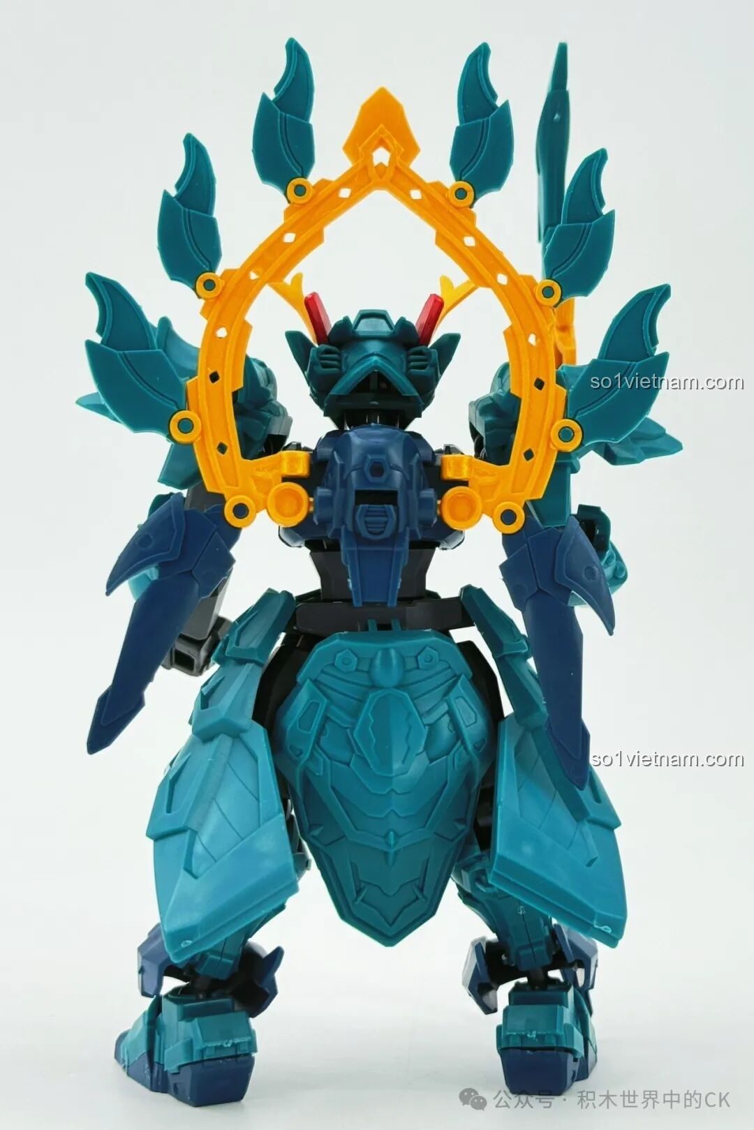 Hộp, sprue và thẻ bài của Sembo 900004 Trọc Ảnh Chiến Kỷ Nguyên Linh